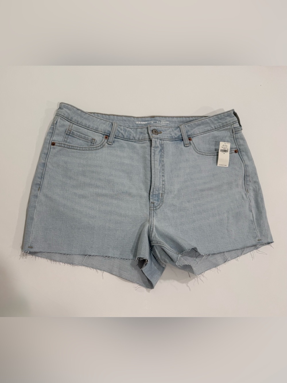 High-Waisted O.G. Straight Cut-Off Jean Shorts  Size 16 Summer Jorts Casual